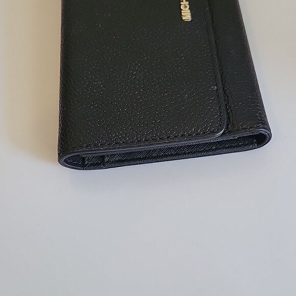 Michael Kors Tri-Fold Leather Wallet Black Jet Set - Picture 4 of 10